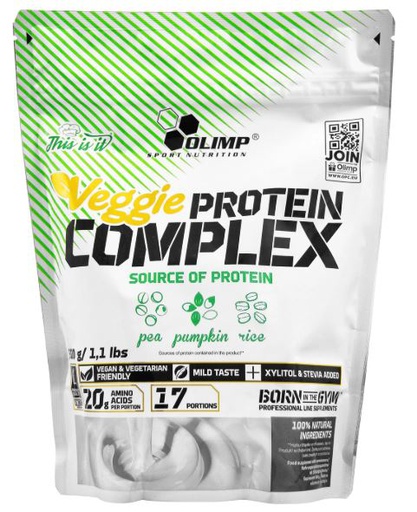 [5901330063787] Olimp Sport Nutrition Veggie Protein Complex-17Serv.-500G-Chocolate