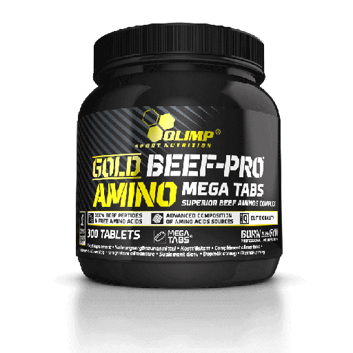 [5901330043918] Olimp Sport Nutrition Gold Beef - Pro Amino Mega Tabs-300Tabs.-645g