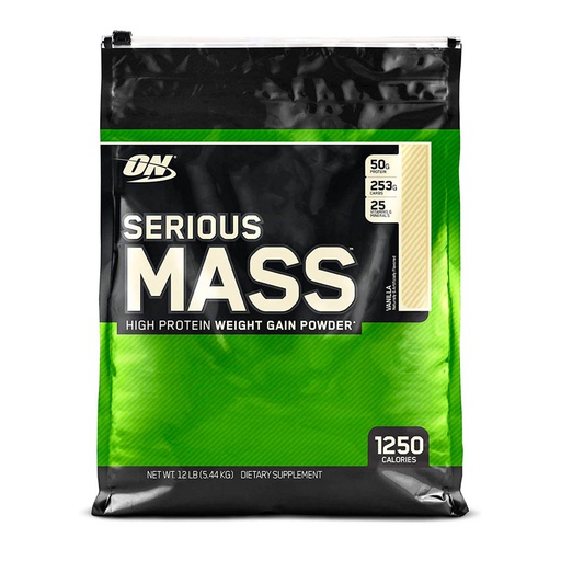 [748927023824] Optimum Nutrition Serious Mass-16Serv.-5.4KG-Vanilla