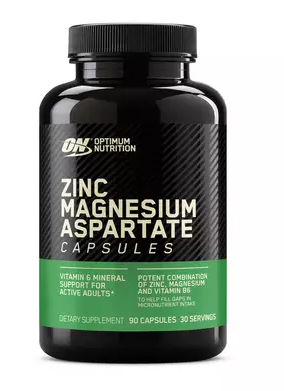 [748927024821] Optimum Nutrition Zinc,Magnesium,Aspatate-30Serv.-90Caps.