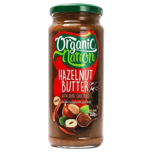[6224009096671] Organic Nation Hazelnut butter with dark chocolate-350G