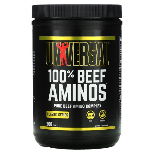 [039442010650] Universal Beef Aminos-66Serv.-200Tabs.