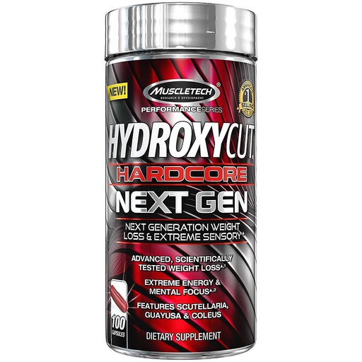 [631656606560] Muscletech HydroxyCut HardcoreNext Gen-50Serv.-100Caps.