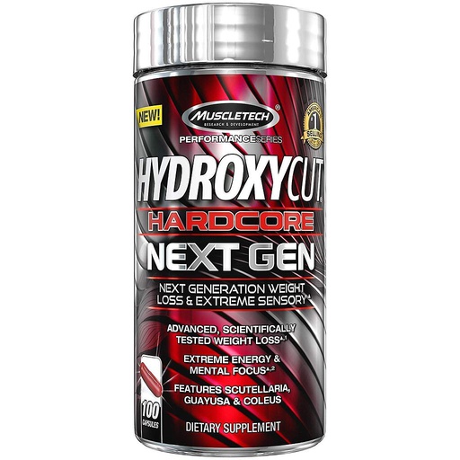 [631656606560] Muscletech HydroxyCut HardcoreNext Gen-50Serv.-100Caps.