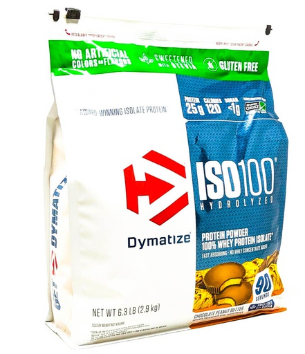 [705016355662] Dymatize ISO100-90Serv.-2.9KG-Chocolate Peanut Butter