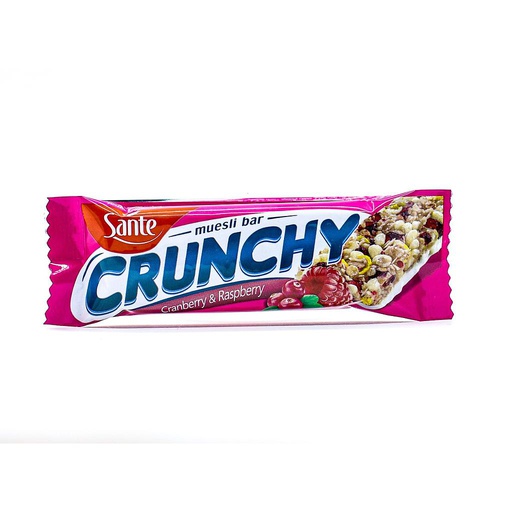 [5900617032850] Sante Crunchy Muesli Bar-25G-Cranberry &amp; Raspberry