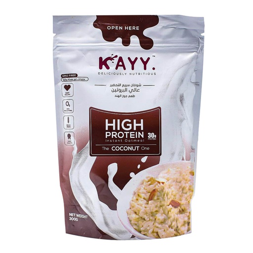 [6225000346956] Kayy High Protein Instant Oatmeal-300G-Coconut