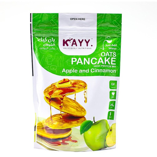 [6225000346994] Kayy Oats Pancake High Protein Mix-300G-Apple and Cinnamon