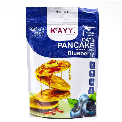 [6225000346987] Kayy Oats Pancake High Protein Mix-300G-Blueberry