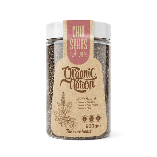 [6224009096886] Organic Nation Chia Seeds-200G
