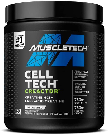 [631656708172] Muscletech Cell Tech Creactor-120Serv.-235G-Unflavored