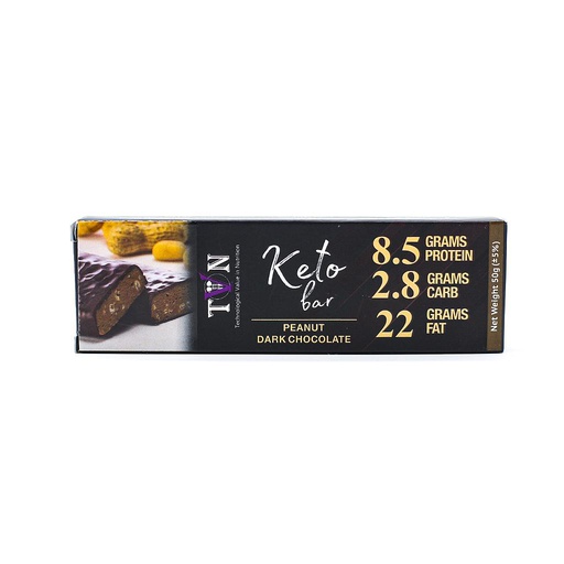[6224009086597] Tvn Keto bar-43G-peanut Dark Chocolate