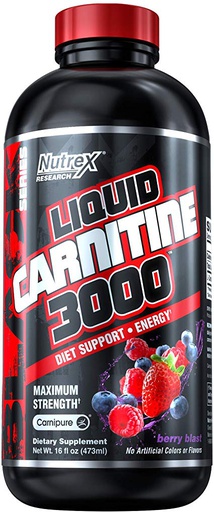 [857268005410] Nutrex Liquid Carnitine 3000-16Serv.-473Ml-Berry Blast