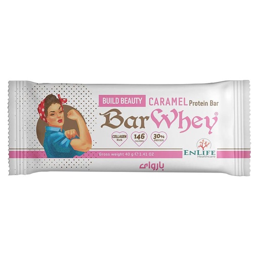 [6224010051072] ENLIFE Bar Whey Build Beauty-40G-Caramel
