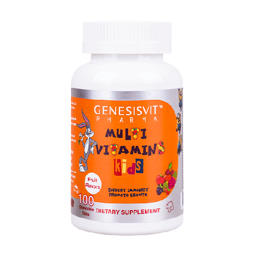 [793588767266] Genesisvit Pharma Multi Vitamin Kids-100Serv.-100Chewable Tabs.-Fruit Flavors
