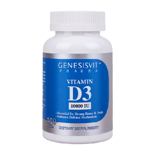 [793588767167] Genesisvit Pharma Vitamin D3 10000IU-100Serv.-100Tabs.