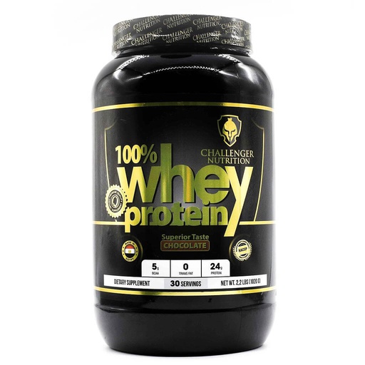 [6224009363742] Challenger Nutrition 100% Whey protein-30Serv.-1.020G-Chocolate