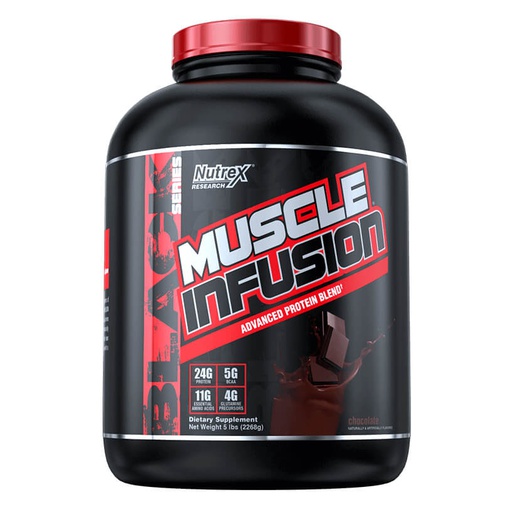 [859400007115] Nutrex Research Muscle Infusion Advanced Protein Blend-61Serv.-2268g-Chocolate