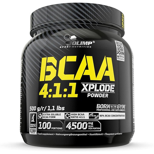 [5901330054983] Olimp Sport Nutrition BCAA 4:1:1 Xplode Powder-100Serv.-500G-Fruit Punch