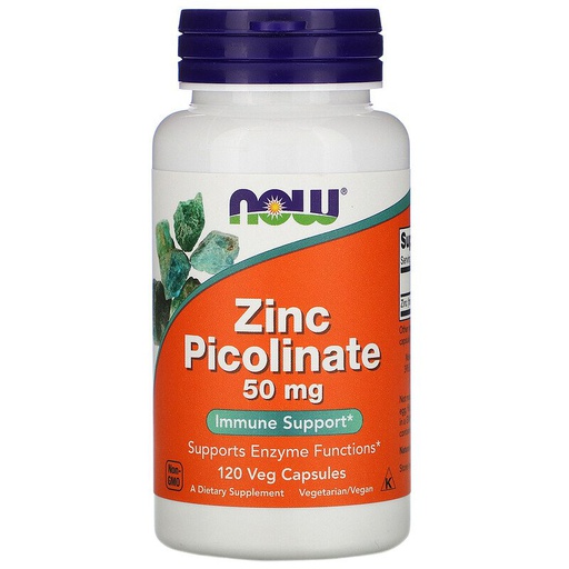 [733739015525] Now Foods Zinc Picolinate 50MG 120Serv.-120Veg Caps.