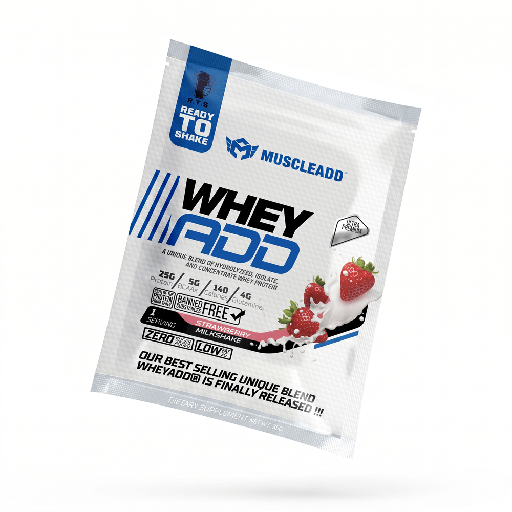 [6224009363858] Muscle Add Whey Add-1Serv.-35G-Strawberry Milkshake