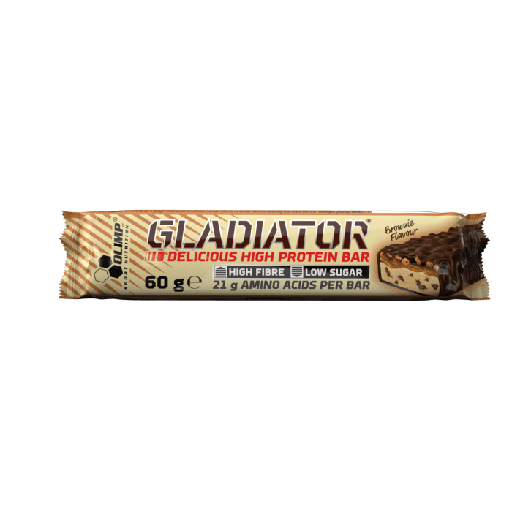 [5901330073397] Olimp Sport Nutrition Gladiator High Protein Bar-60G-Brownie Flavour