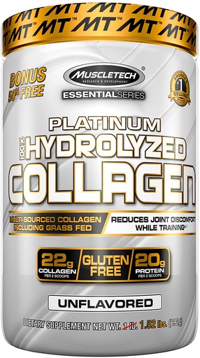 [631656712827] Muscletech Platinum 100% Hydrolyzed Collagen-62Serv.-692G.-Unflavored