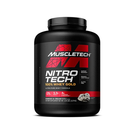 [631656710489] Muscletech Nitrotech 100% Whey Gold-76Serv.-2.50KG-Cookies And Cream