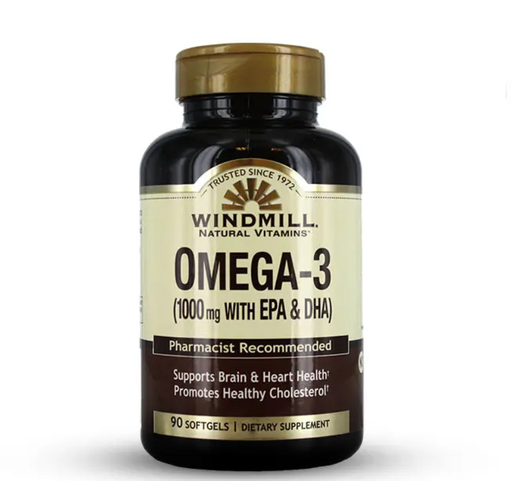 [035046003340] Windmill Natural Vitamins Omega-3 1000mg-90Serv.-90Softgels