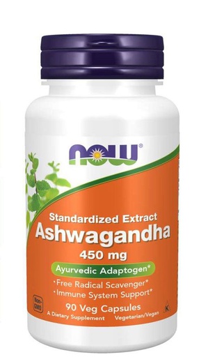 [733739046031] Now Foods Standardized Extract Ashwagandha 450mg-90Serv.-90Veg Caps.