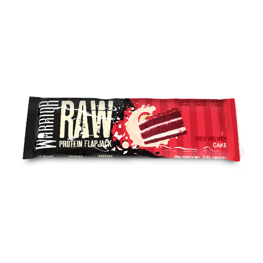 [5060424709502] Warrior Raw Protein Flap Jack Bar-75G-Red Velvet Cake