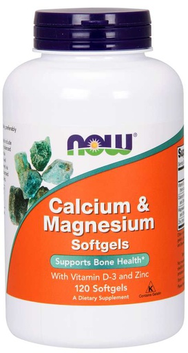 [733739012517] Now Foods Calcium&amp;Magnesium-40Serv.-120Softgels