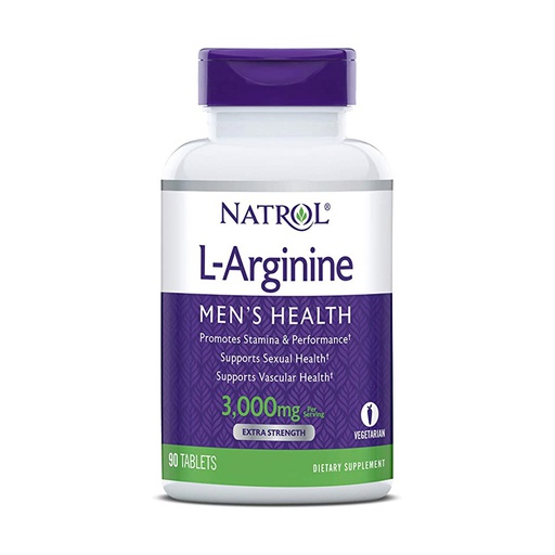 [047469052348] Natrol L-Arginine 3000Mg-30Serv.-90Tabs.