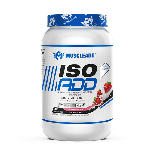 [6223007820028] Muscle Add Iso Add-30Serv.-1080G.Strawberry milkshake