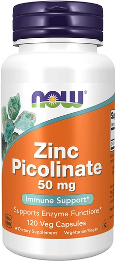 [733739150097] Now Foods Zinc Picolinate 50Mg-120Serv.-120Veg Caps.