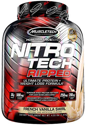 [631656709575] Muscletech Nitrotech Ripped-42Serv.-1810G-French Vanilla Swirl