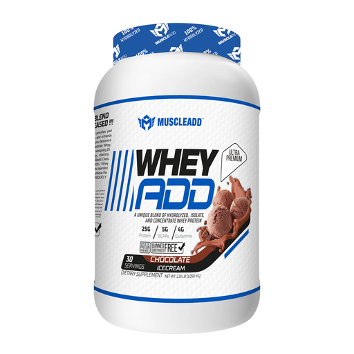 [6224009363681] Muscle Add Whey Add-30Serv.-1050G.-Chocolate Ice cream.