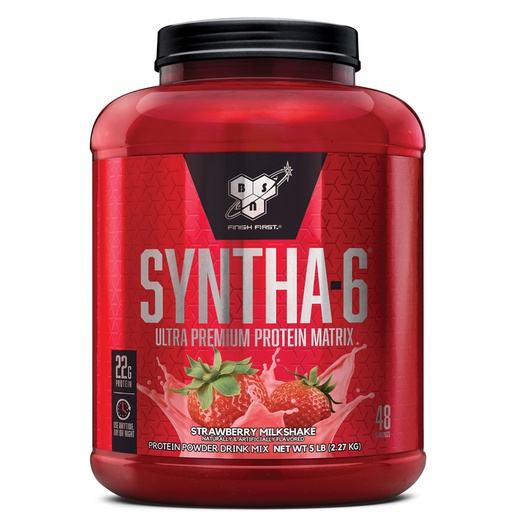 [834266007158] Bsn Syntha-6 Ultra Premium Protein Matrix-48Serv.-2.27KG-Strawberry Milkshake