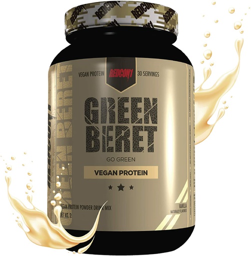 [850004759905] Redcon1 Green Beret Go Green Vegan Protein-30Serv.-1026G-Vanilla