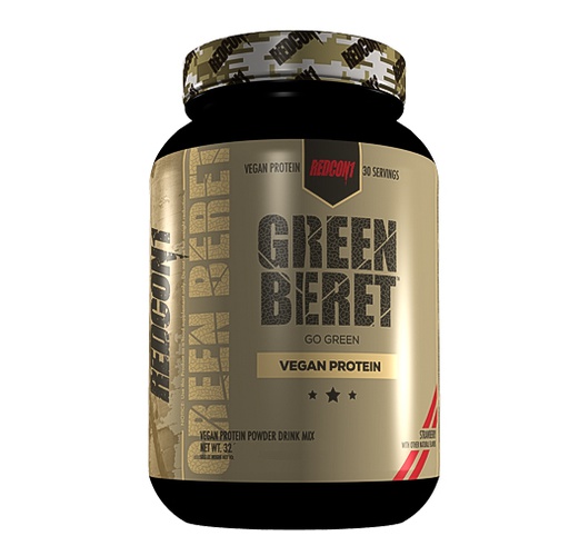 [810044571103] Redcon1 Green Beret Go Green Vegan Protein-30Serv.-1026G-Strawberry