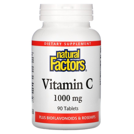 [068958013442] Natural Factors Vitamin C 1000-90Serv.-90Tabs.ث