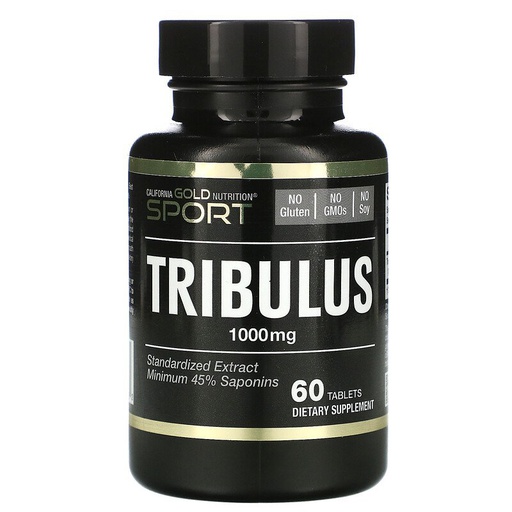 [898220006632] California Gold Nutrition Tribulus 1000mg-60Serv.-60Tabs.