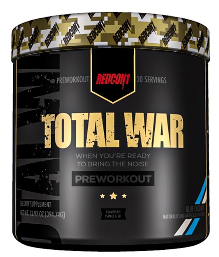 [850004759189] Redcon1 Total War Preworkout-30Serv.-441G-Blue Lemonade