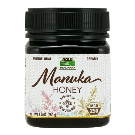 [733739071408] Now Real Food Manuka Honey New Zealand-13Serv.-250G