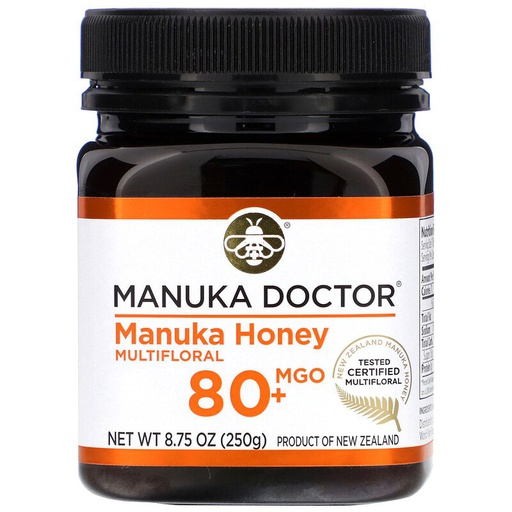 [852469004224] Manuka Doctor Manuka Honey Multifloral 80+MGO-11Serv.-250G
