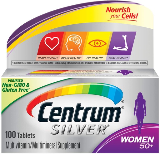 [30005475652] Centrum Silver Multivitamin For Women 50+ -100Serv.-100Tabs.