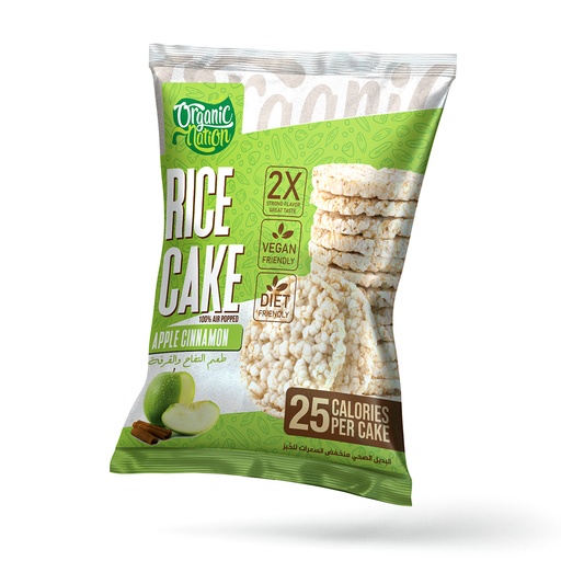 [6222023700659] Organic Nation Rice Cake-5Pices.-25Gm.-Apple Cinnamon