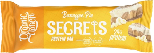 [6222023701243] Organic Nation Secrets Protein Bar-1Serv.-70G-Banoffee Pie
