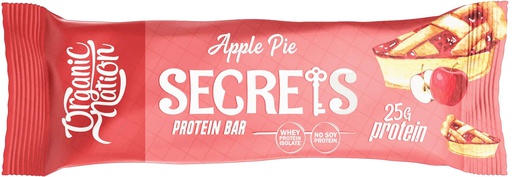 [6222023701229] Organic Nation Secrets Protein Bar-1Serv.-70G-Apple Pie