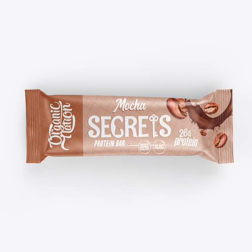 [6222023701250] Organic Nation Secrets Protein Bar-1Serv.-70G-Mocha